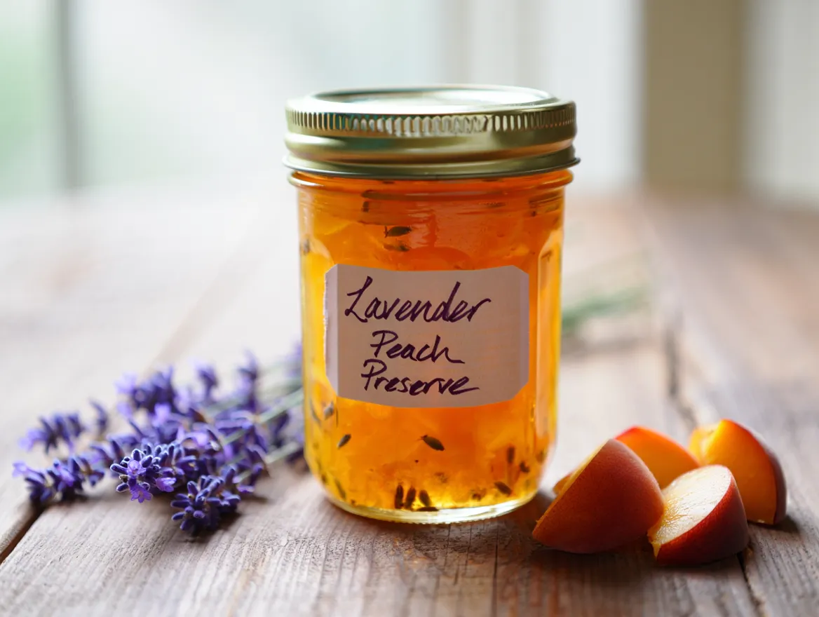 Lavender Peach Preserve